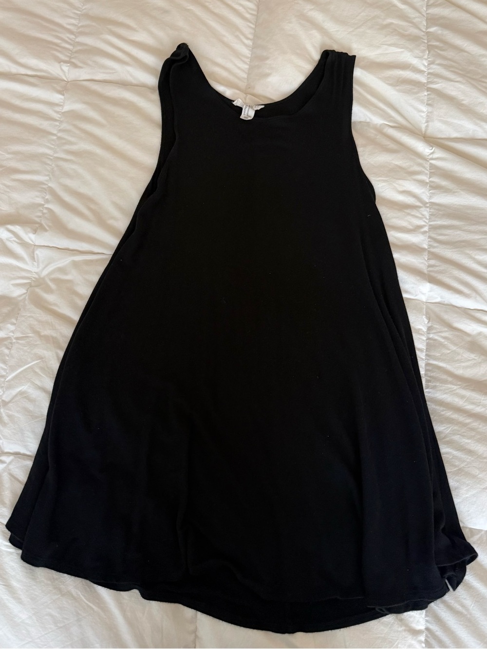 Forever 21 Classic Black Sleeveless Tank Swing Dress Medium